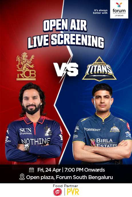 RCB vs GT- Live Screening